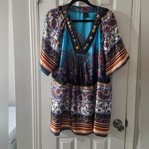 1x beaded silky blouse